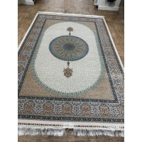 Иранский ковер QUM Silk 10007 Бежевый